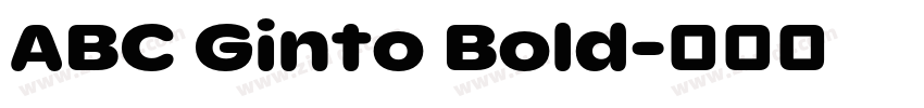 ABC Ginto Bold字体转换